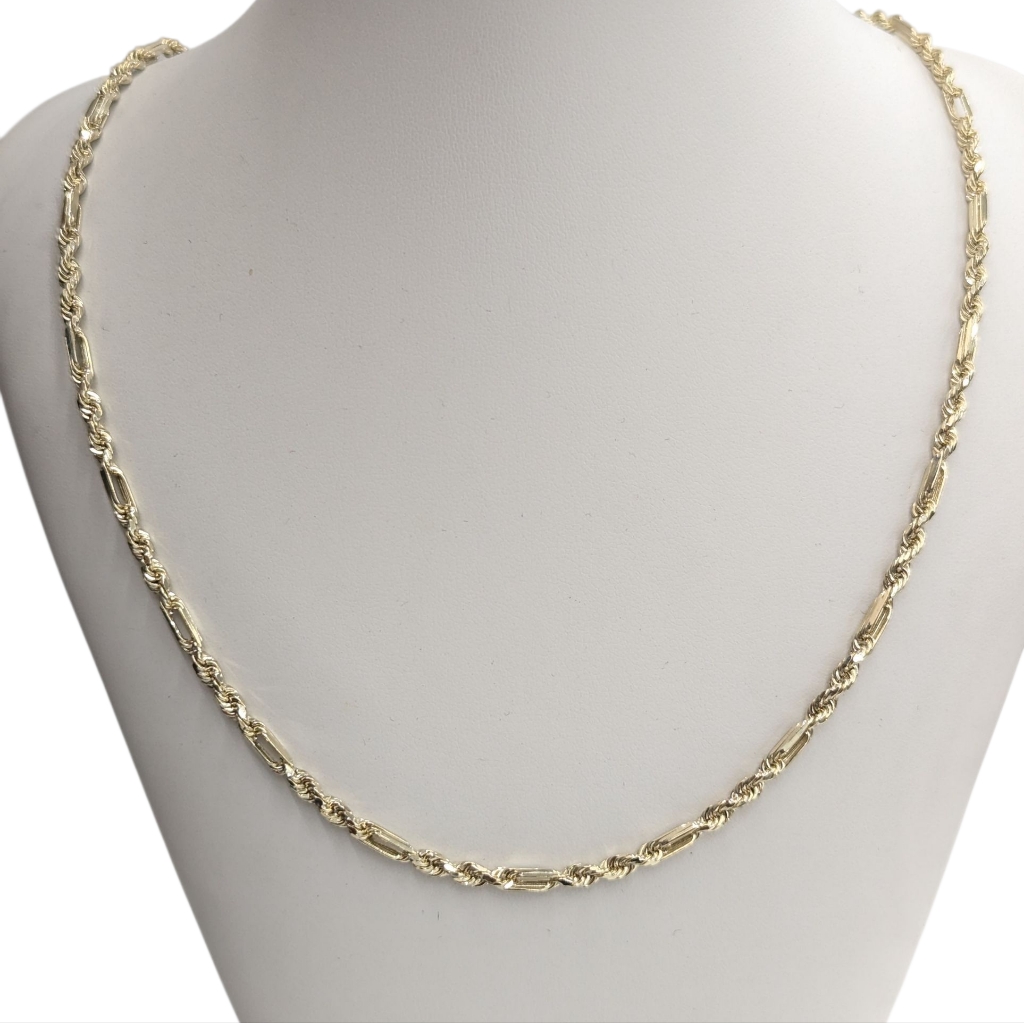 10kt Real Gold Milano Chain 3 Mm 22 Inches 1019$